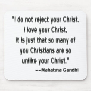 Gandhi zu Christen Mousepad