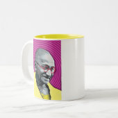 Gandhigiri Zweifarbige Tasse (Vorderseite Links)