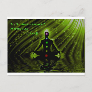 Gandhis Weisheit Postkarte