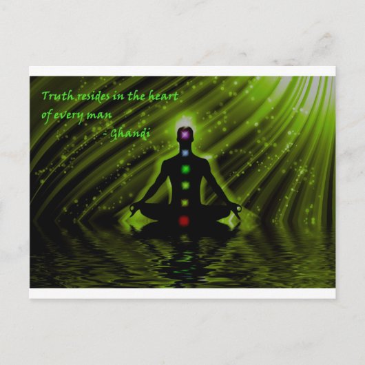 Gandhis Weisheit Postkarte (Vorderseite)