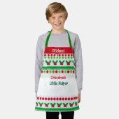 Gandmas kleiner Helfer - personalisierte Schürze (Getragen)
