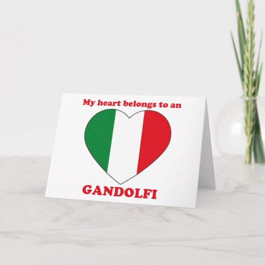 Gandolfi Feiertagskarte (Vorderseite)