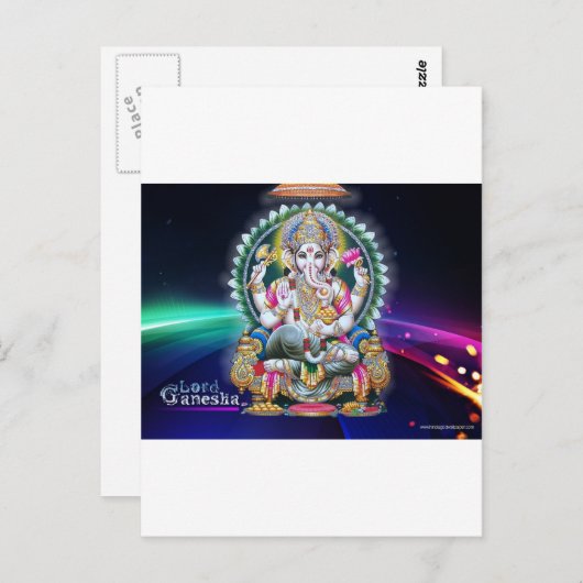 GANESH AURA BLESSINGS POSTKARTE (Vorne/Hinten)