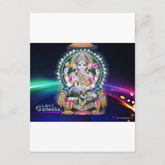 GANESH AURA BLESSINGS POSTKARTE (Vorderseite)