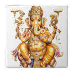 GANESH AURA FLIESE<br><div class="desc">GANESH AURA GA·nesh /g əˈnāSH/eine Elefant-köpfige Gottheit,  Sohn von Shiva und Parvati. Angebetet als der Entferner von Hindernissen und Gönner des Lernens,  ist er normalerweise dargestelltes farbiges Rot,  wenn einem Dickbauch und ein gebrochener Stoßzahn,  eine Ratte reiten</div>
