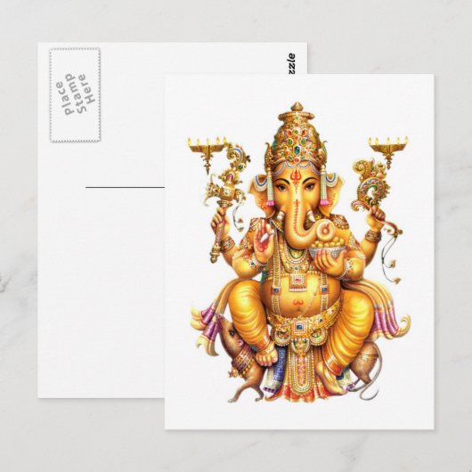 GANESH AURA POSTKARTE (Vorne/Hinten)