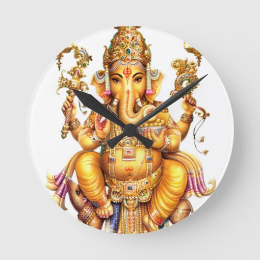 GANESH AURA RUNDE WANDUHR (Vorderseite)