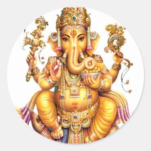 GANESH AURA RUNDER AUFKLEBER (Vorderseite)