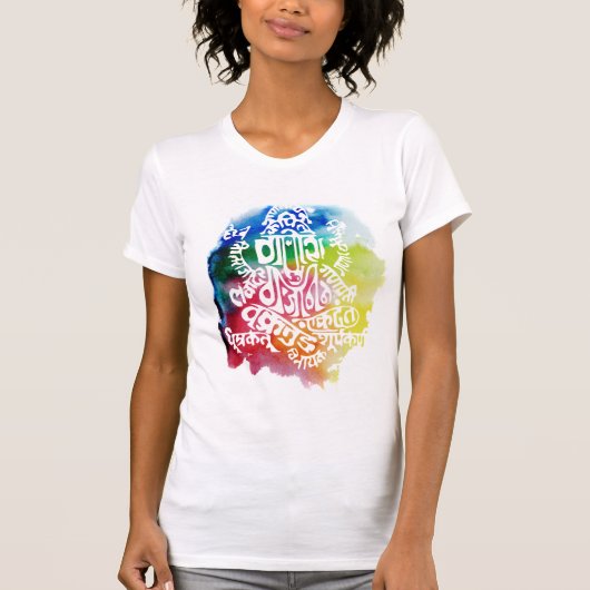 Ganesh Beschwörungsformel-T-Shirt T-Shirt (Vorderseite)