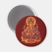 Ganesh - Beseitigung von Hindernissen Magnet (Vorderseite/Rückseite)