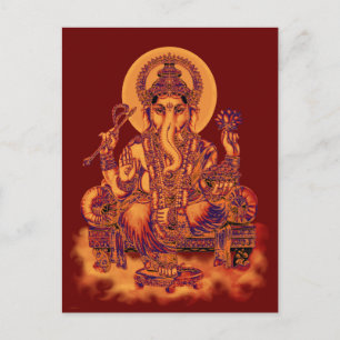 Ganesh - Beseitigung von Hindernissen Postkarte