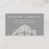 Ganesh Business Cards Visitenkarte (Rückseite)