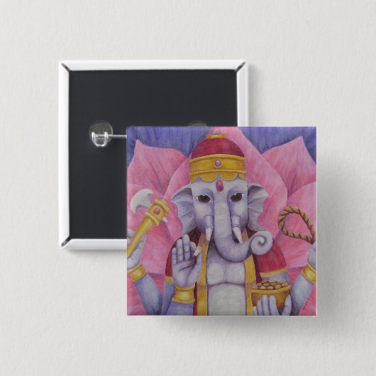 Ganesh Button (Vorne & Hinten)