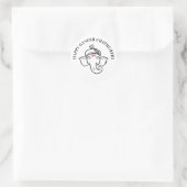 Ganesh Chathurthi-Wünsche | Indischer Gott Runder Aufkleber (Tasche)
