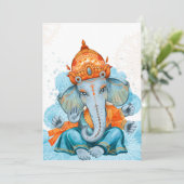 Ganesh Chaturthi Einladung (Stehend Vorderseite)