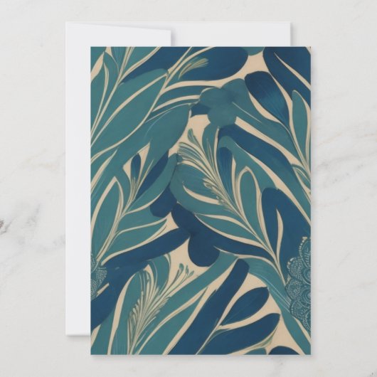 Ganesh Chaturthi Floral Colorful Einladung (Rückseite)