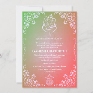 Ganesh Chaturthi Puja Einladung