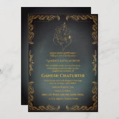 Ganesh Chaturthi Puja Einladung (Vorne/Hinten)