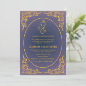Ganesh Chaturthi Puja Einladung (Stehend Vorderseite)