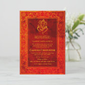 Ganesh Chaturthi Puja Einladung (Stehend Vorderseite)