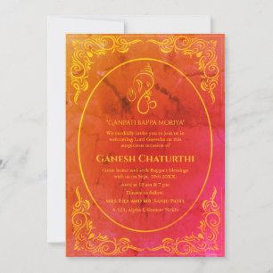 Ganesh Chaturthi Puja Einladung