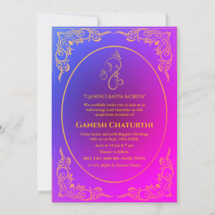 Ganesh Chaturthi Puja Einladung