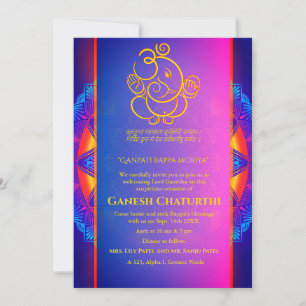 Ganesh Chaturthi Puja Einladung