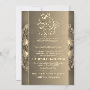 Ganesh Chaturthi Puja Einladung