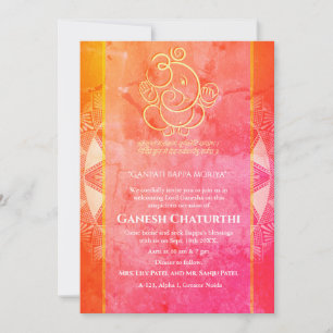 Ganesh Chaturthi Puja Einladung