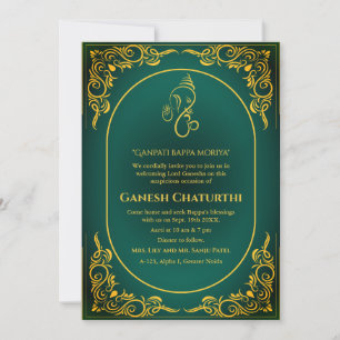 Ganesh Chaturthi Puja Einladung