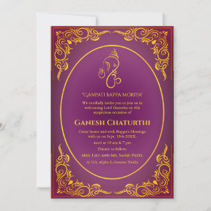 Ganesh Chaturthi Puja Einladung
