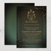 Ganesh Chaturthi Puja Einladung (Vorne/Hinten)
