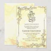 Ganesh Chaturthi Puja Einladung (Vorne/Hinten)