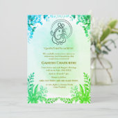 Ganesh Chaturthi Puja Einladung (Stehend Vorderseite)