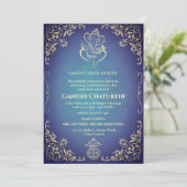 Ganesh Chaturthi Puja Einladung (Stehend Vorderseite)