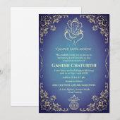 Ganesh Chaturthi Puja Einladung (Vorne/Hinten)