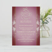 Ganesh Chaturthi Puja Einladung (Stehend Vorderseite)