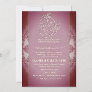 Ganesh Chaturthi Puja Einladung