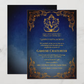 Ganesh Chaturthi Puja Einladung (Vorne/Hinten)