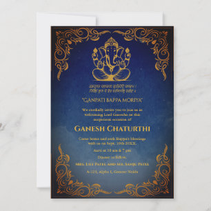 Ganesh Chaturthi Puja Einladung