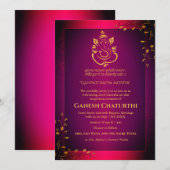 Ganesh Chaturthi Puja Einladung (Vorne/Hinten)