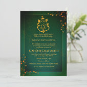 Ganesh Chaturthi Puja Einladung (Stehend Vorderseite)