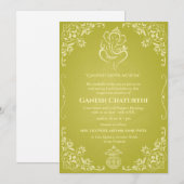 Ganesh Chaturthi Puja Einladung (Vorne/Hinten)