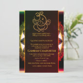 Ganesh Chaturthi Puja Einladung (Stehend Vorderseite)