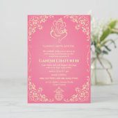 Ganesh Chaturthi Puja Einladung (Stehend Vorderseite)