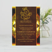 Ganesh Chaturthi Puja Einladung (Stehend Vorderseite)