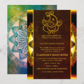 Ganesh Chaturthi Puja Einladung (Vorne/Hinten)