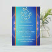 Ganesh Chaturthi Puja Einladung (Stehend Vorderseite)