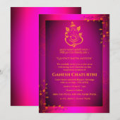 Ganesh Chaturthi Puja Einladung (Vorne/Hinten)