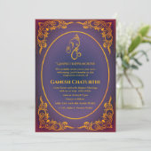 Ganesh Chaturthi Puja Einladung (Stehend Vorderseite)